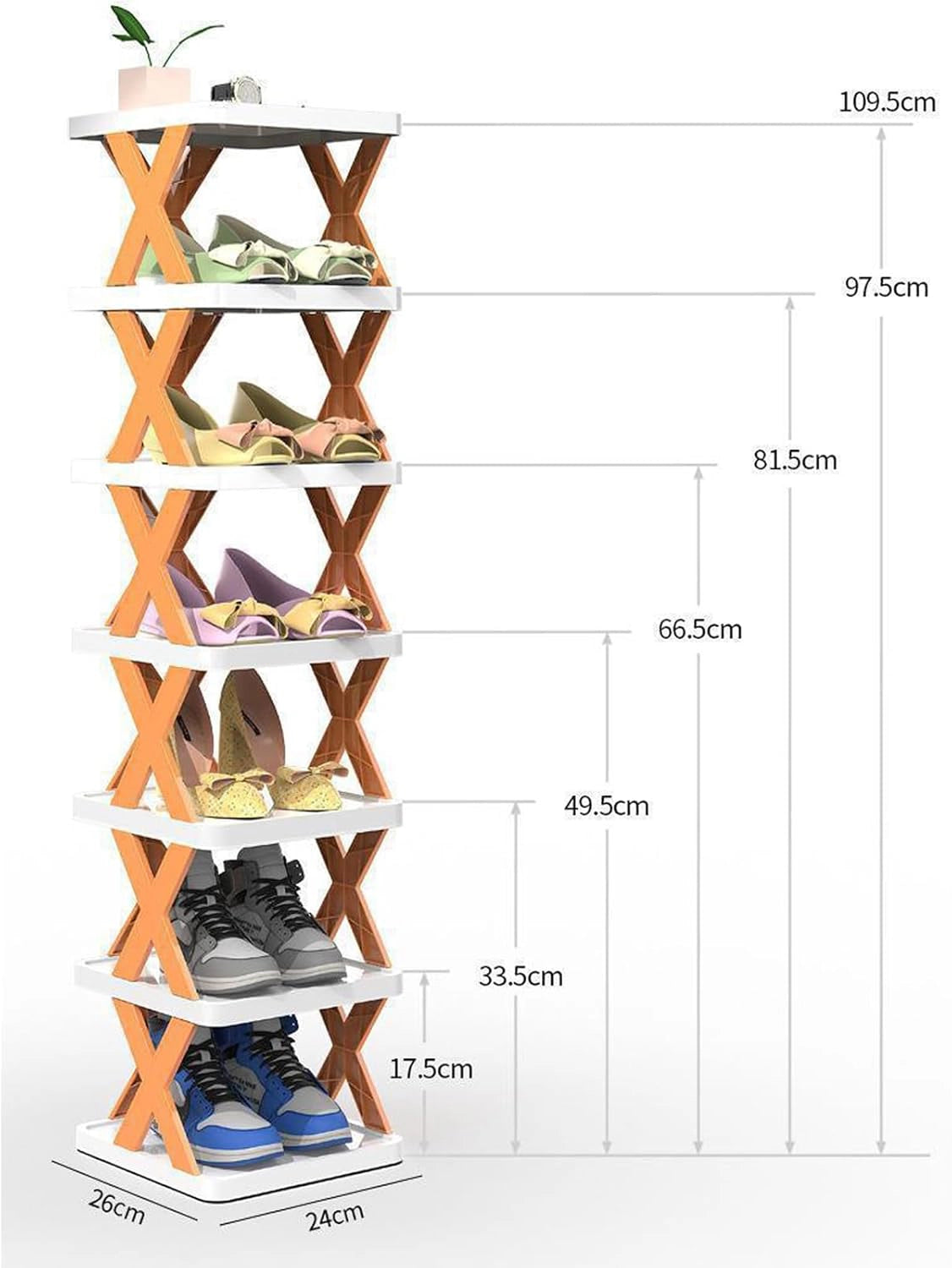 Multi-Tier Shoe Rack