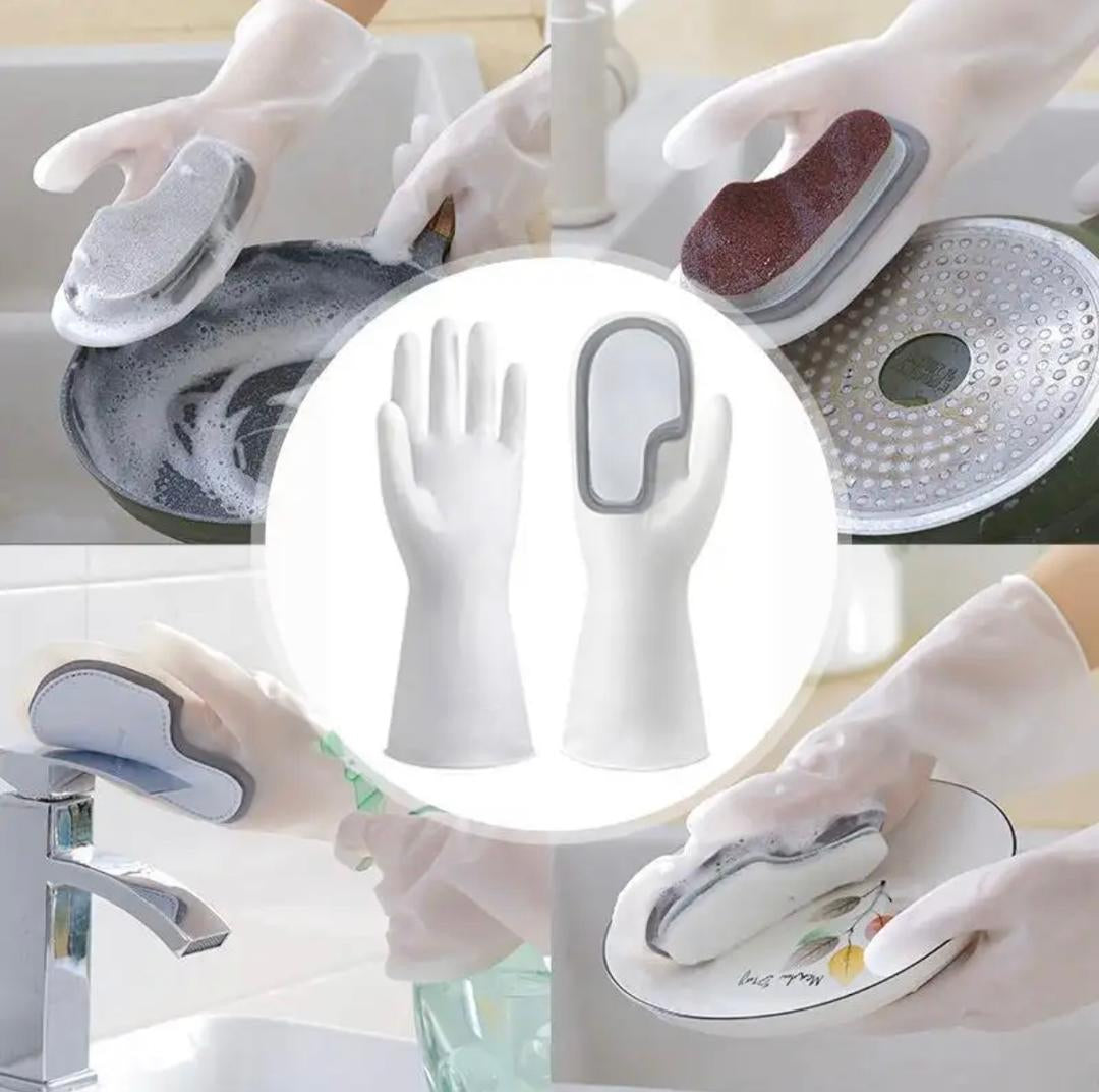 Scrub Dish-washing Gloves