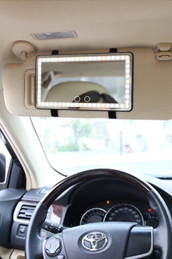 LED Lighted Car Vanity Mirror