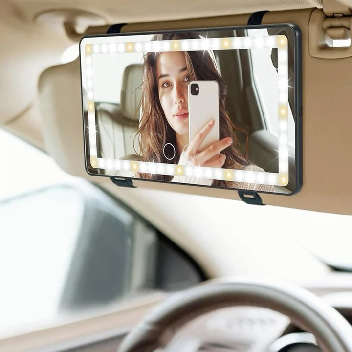 LED Lighted Car Vanity Mirror