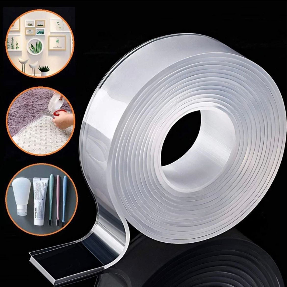 Double-Sided Transparent Tape