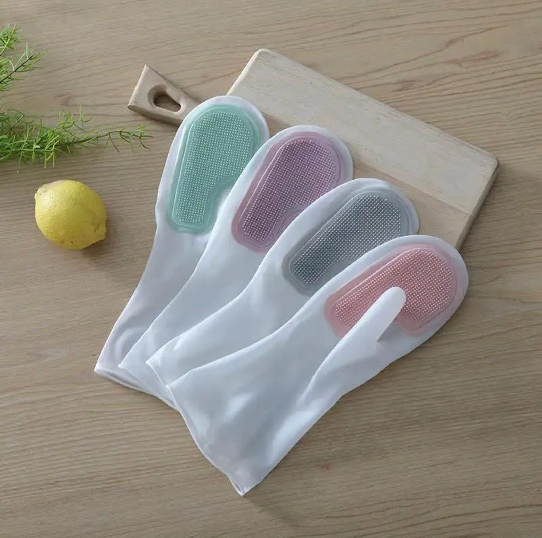 Scrub Dish-washing Gloves